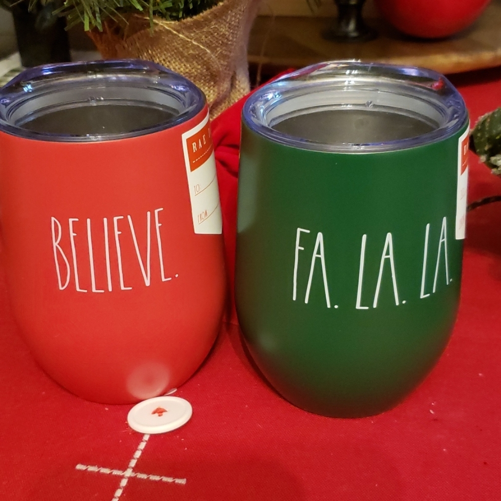 Rae Dunn insulated wine tumblers